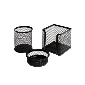 GOGI FİLE KALEMLİK 3'LÜ SİYAH METAL SET