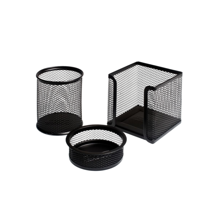 GOGI FİLE KALEMLİK 3'LÜ SİYAH METAL SET