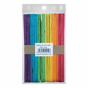 EMİN EM1036 RENKLİ DİL ÇUBUĞU 50'Lİ *100