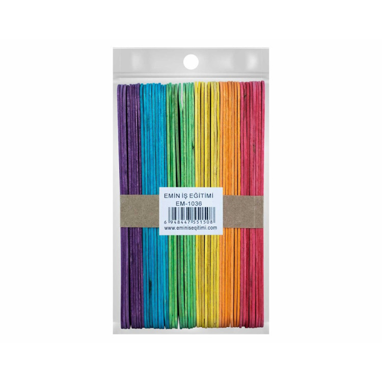 EMİN EM1036 RENKLİ DİL ÇUBUĞU 50Lİ *100