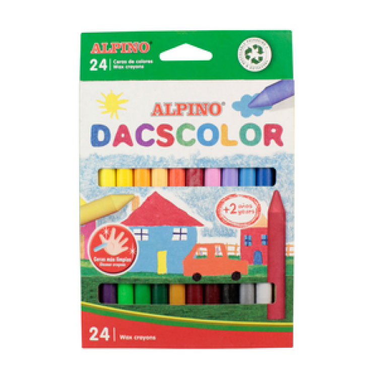 ALPINO DA-127 DACSTRIK ÜÇGEN MUM BOYA 24 RENK