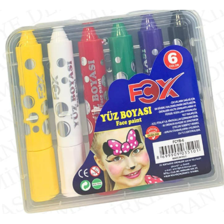 FCX YÜZ BOYASI 6 RENK*144