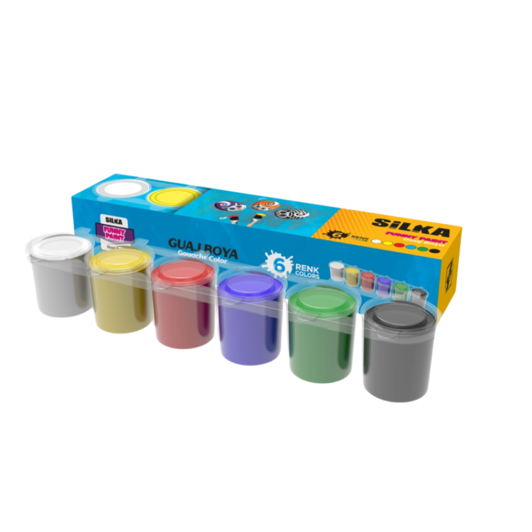 SİLKA ART.602 KALY 6'LI GUAJ BOYA 25ML