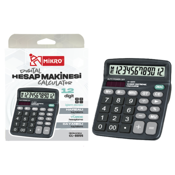MİKRO CL-8855 HESAP MAKİNESİ 12DİGİT