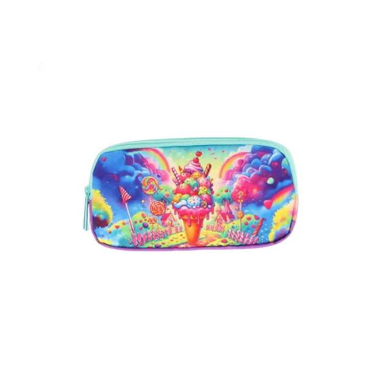 KAUKKO KIDS&LOVE 3 BÖLMELİ KALEM ÇANTASI(LAYER ICE CREAM)