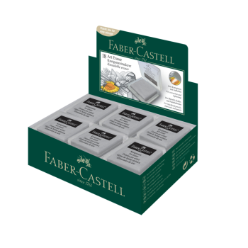 FABER CASTELL GRİ KILIFLI HAMUR SİLGİ 18'Lİ *30