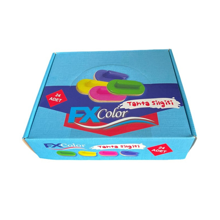 FX COLOR KEÇELİ TAHTA SİLGİSİ 24LÜ *24