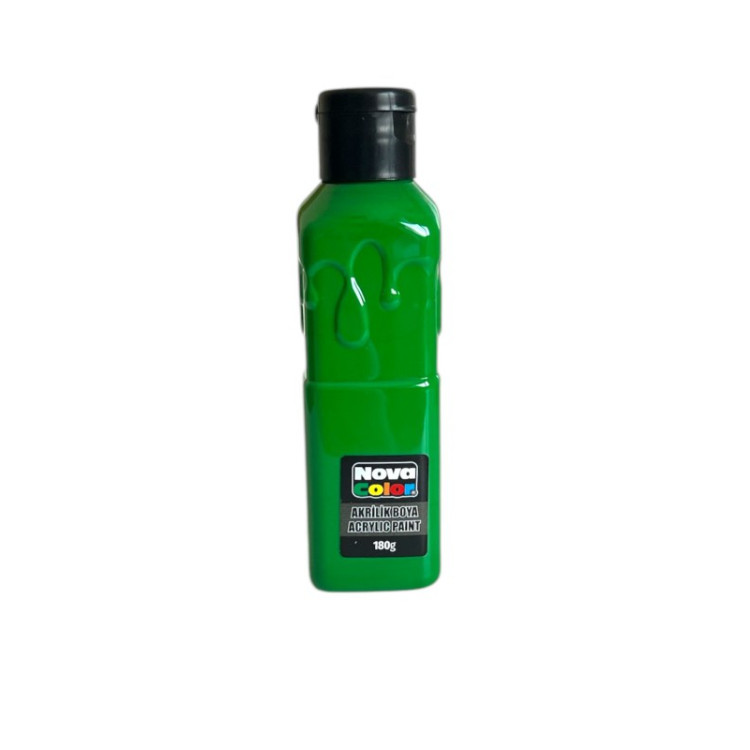 NOVA COLOR NC-1004 YEŞİL AKRİLİK BOYA 180 GR*72
