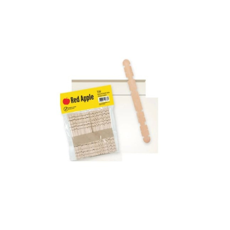 RED APPLE RA31-TDN KESİK UÇLU DİL ÇUBUĞU NATUREL 50Lİ*200