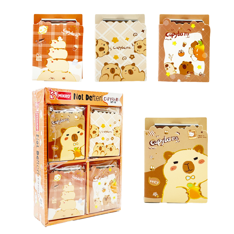 MİKRO NT-18 CAPYBARA NOT DEFTERİ 24LÜ