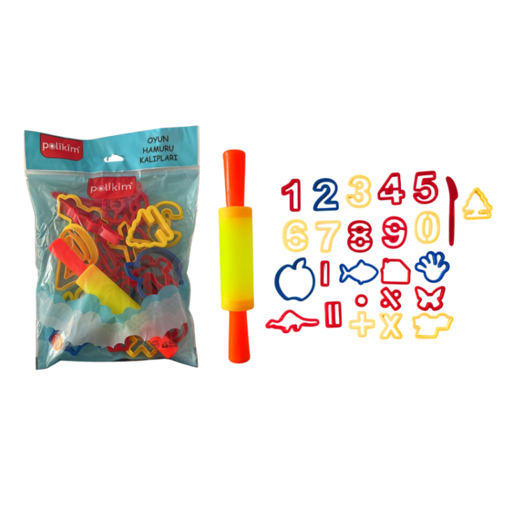 POLİKİM OYUN HAMURU KALIPLARI 26 PARÇA *120