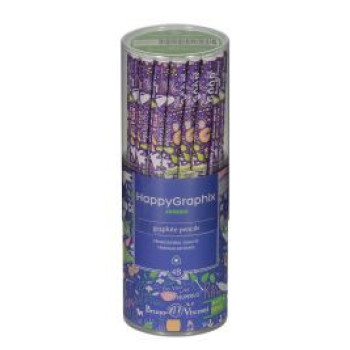 HAPPY GRAPHİX 21-0062-10 JUMBO KURŞUN KALEM 4B 3,5MM VEGAN 30LU