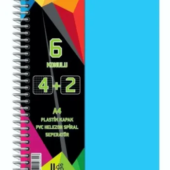 U-DEEP PP KAPAK AYRAÇLI DEFTER 4+2 150YP.*28