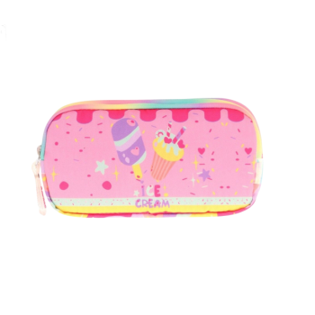 KAUKKO KIDS&LOVE 3 BÖLMELİ KALEM ÇANTASI(PAT.ICE CREAM)