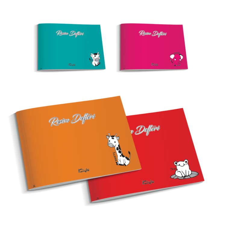 UMUT A-4 NEWSTYLE PP KAPAK RESİM DEFTERİ 40 YP*8