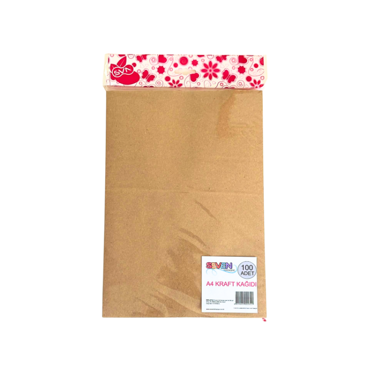 SEVEN A4 KRAFT KAĞIDI 100'LÜ *55