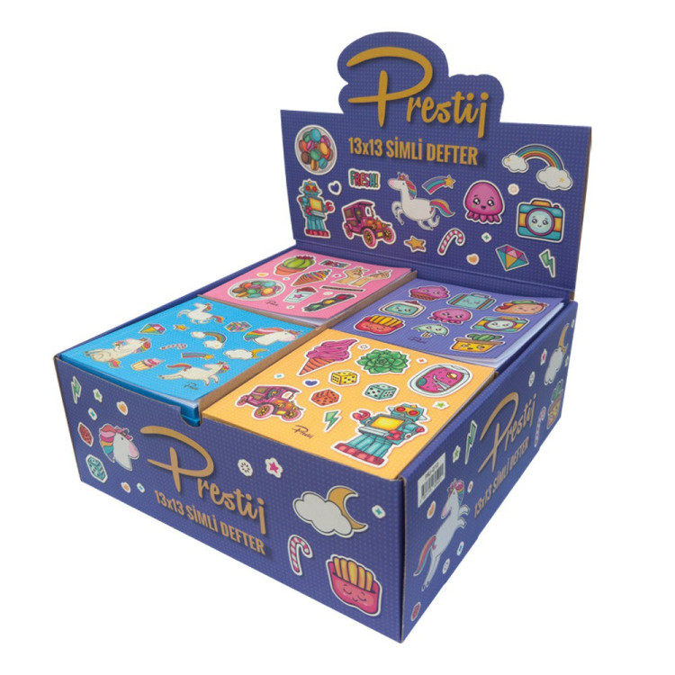 PRESTİJ  PRJ-010 13X13 SİMLİ DEFTER 48Lİ