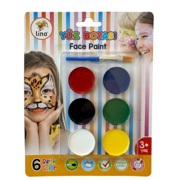 LİNO LN-904 YÜZ BOYASI 6 RENK *120