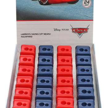 KAMP.CARS LABİRENTLİ HAZNELİ ÇİFT BIÇAKLI KALEMTIRAŞ MCQ 24'LÜ ^*720 KAMP.CARS LABİRENTLİ HAZNELİ ÇİFT BIÇAKLI KALEMTIRAŞ MCQ 24'LÜ ^*720