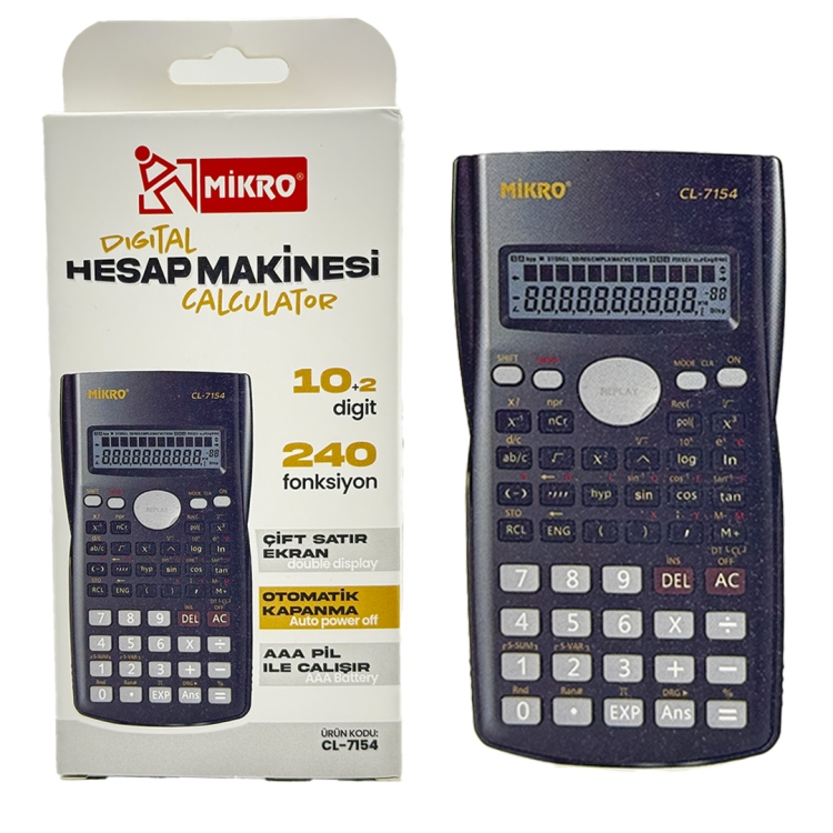 MİKRO CL-7154 HESAP MAKİNESİ 10+2DİGİT