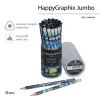 HAPPY GRAPHİX 21-0062-24 JUMBO KURŞUN KALEM  4B 3,5MM RÜYA 30LU