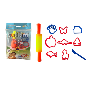 POLİKİM OYUN HAMUR KALIPLARI 10 PARÇA *170