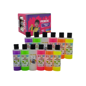 FENİX LK01 SLİME YAPIŞTIRICI 70ML 12Lİ RENKLİ *24