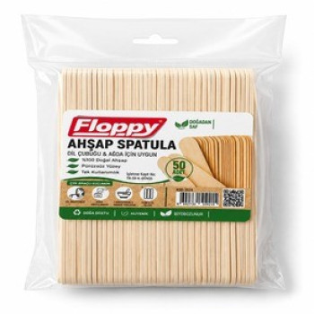 FLOPPY AHŞAP NATUREL DİL ÇUBUĞU 50'Lİ PAKET > FLOPPY AHŞAP NATUREL DİL ÇUBUĞU 50'Lİ PAKET >