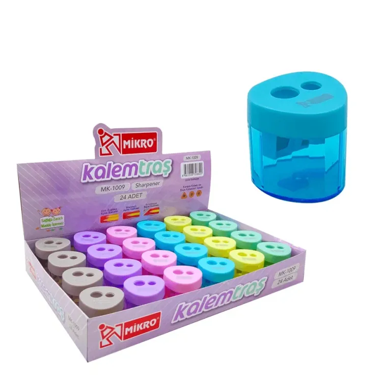 MİKRO MK-1009 ÜÇGEN KALEMTRAŞ 24LÜ*36
