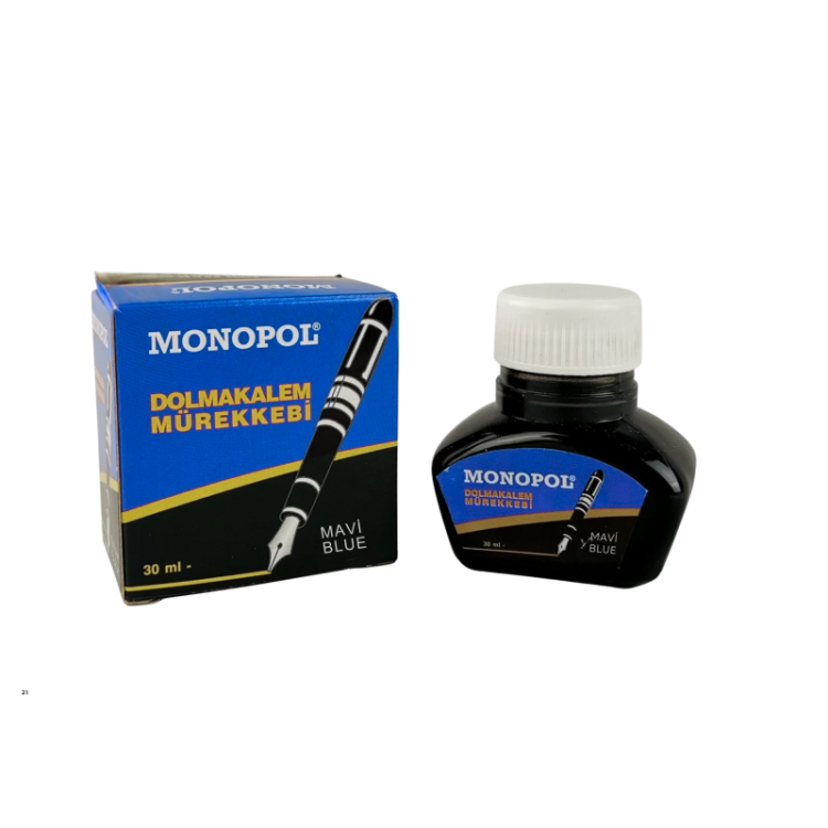 MONOPOL 1111 YAZI  MÜREKKEBİ MAVİ 12Lİ*12