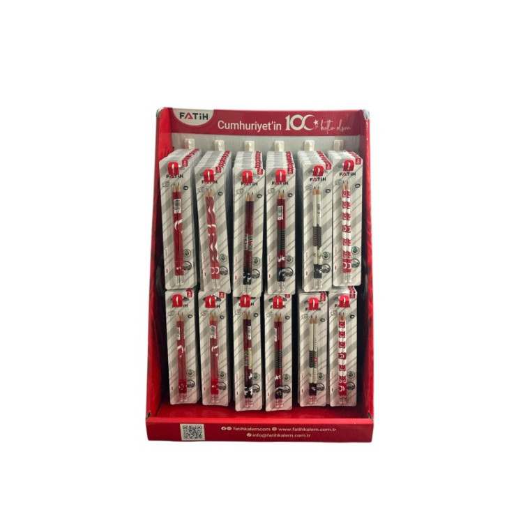 FATİH 192Lİ TÜRK BAYRAKLI KURŞUN KALEM