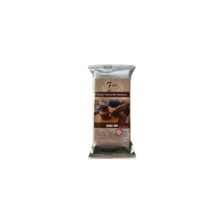 FİO SERAMİK HAMURU KAHVERENGİ 250GR*48