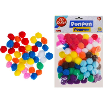 BUBU PON002 2 CM PONPON 12'Lİ BUBU PON002 2 CM PONPON 12'Lİ