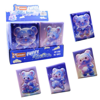 MİKRO PUFFY PF-110 CUTE BEAR NOT DEFTERİ 12'Lİ