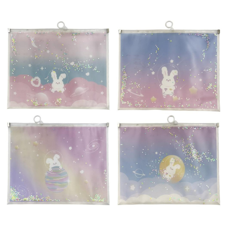 MİKRO DD-01 TAVŞANLI FERMUARLI DOSYA 12Lİ *40