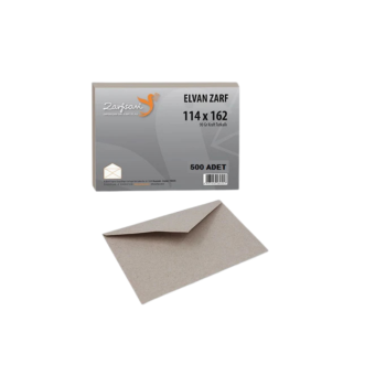 ZARFSAN KRAFT ELVAN SİLİKONLU MEKTUP ZARF 114*162 90GR 500'LÜ *20