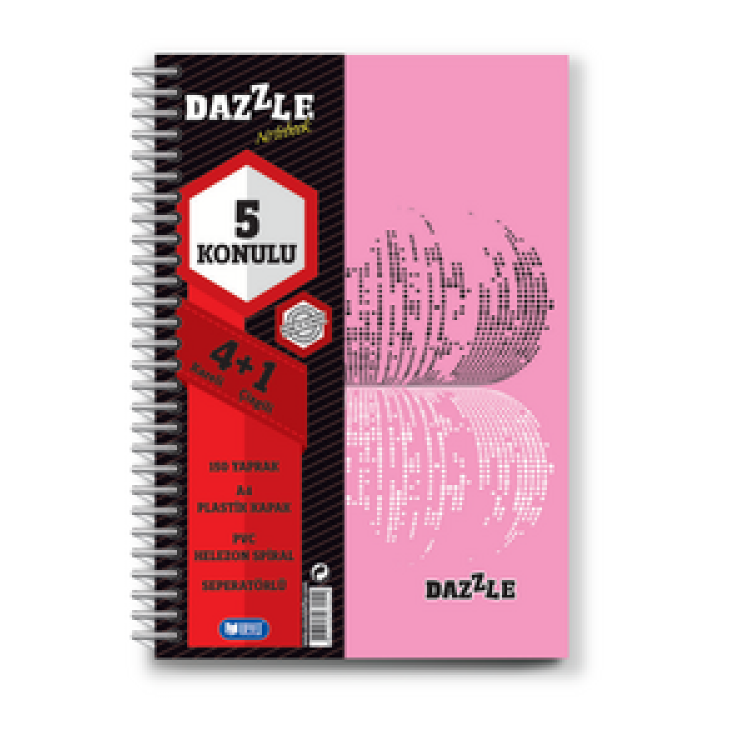 U-DEEP PP KAPAK AYRAÇLI DEFTER 4+1 125YP *34