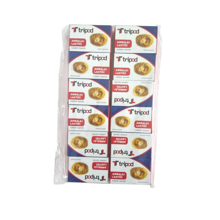 TRİPOD 50 GR AMBALAJ LASTİĞİ 12'Lİ PAKET