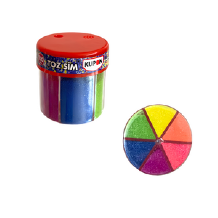 KUPON KES-109 TUZLUKLU 6 RENK TOZ SİM NEON 120GR 6'LI PAKET