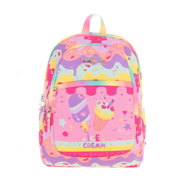 KAUKKO KIDS SIRT ÇANTASI (PATERNED ICE CREAM)