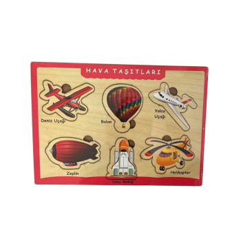 AHŞAP PUZZLE HAVA TAŞITLARI HEDİYELİ DERGİ