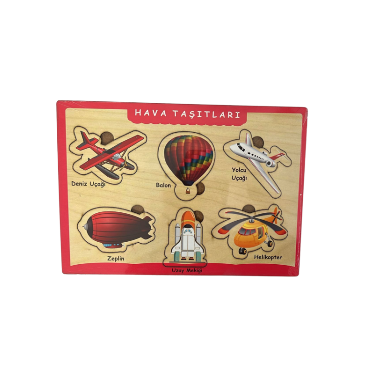 AHŞAP PUZZLE HAVA TAŞITLARI HEDİYELİ DERGİ