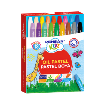 PENSAN KİDZ PASTEL BOYA 18 RENK