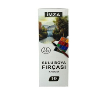 İMZA SULUBOYA FIRÇASI NO:10 12'Lİ *120 İMZA SULUBOYA FIRÇASI NO:10 12'Lİ *120