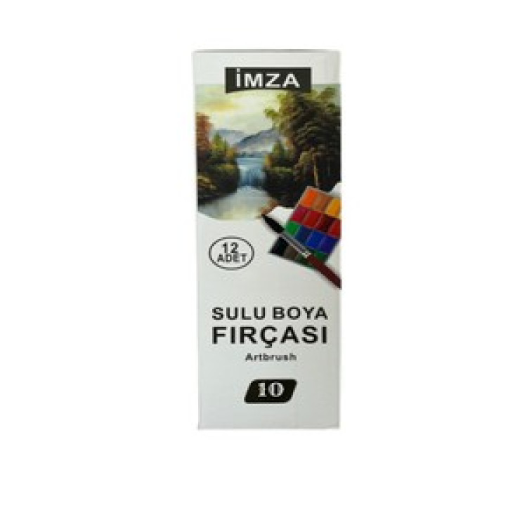 İMZA SULUBOYA FIRÇASI NO:10 12Lİ *120
