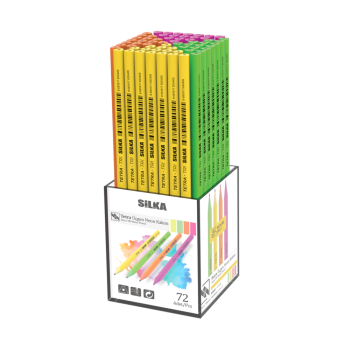 SİLKA KL1.TSN-72 NEON KURŞUN KALEM 4 RENK 144'LÜ*12