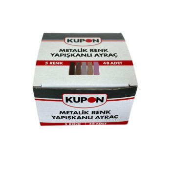 KUPON KYP-551 METALİK YAPIŞKANLI AYRAÇ 48 'Lİ*36 KUPON KYP-551 METALİK YAPIŞKANLI AYRAÇ 48 'Lİ*36