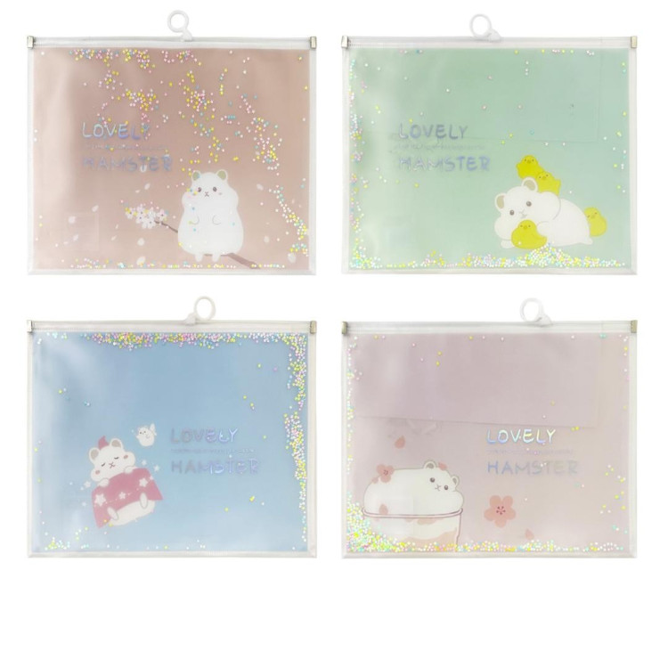 MİKRO DD-08 HAMSTER DESENLİ FERMUARLI DOSYA 12Lİ *40