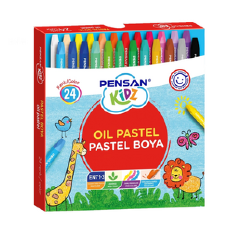 PENSAN KİDZ PASTEL BOYA 24 RENK
