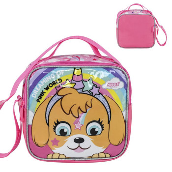 MUGGLE MU-9035 PINK WORLD KOLEKSİYONU BESLENME ÇANTASI
